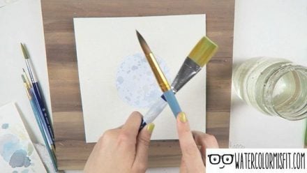 How to Paint a Splatter Effect with Watercolor – Watercolor Misfit