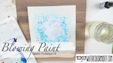 How to Paint a Splatter Effect with Watercolor – Watercolor Misfit