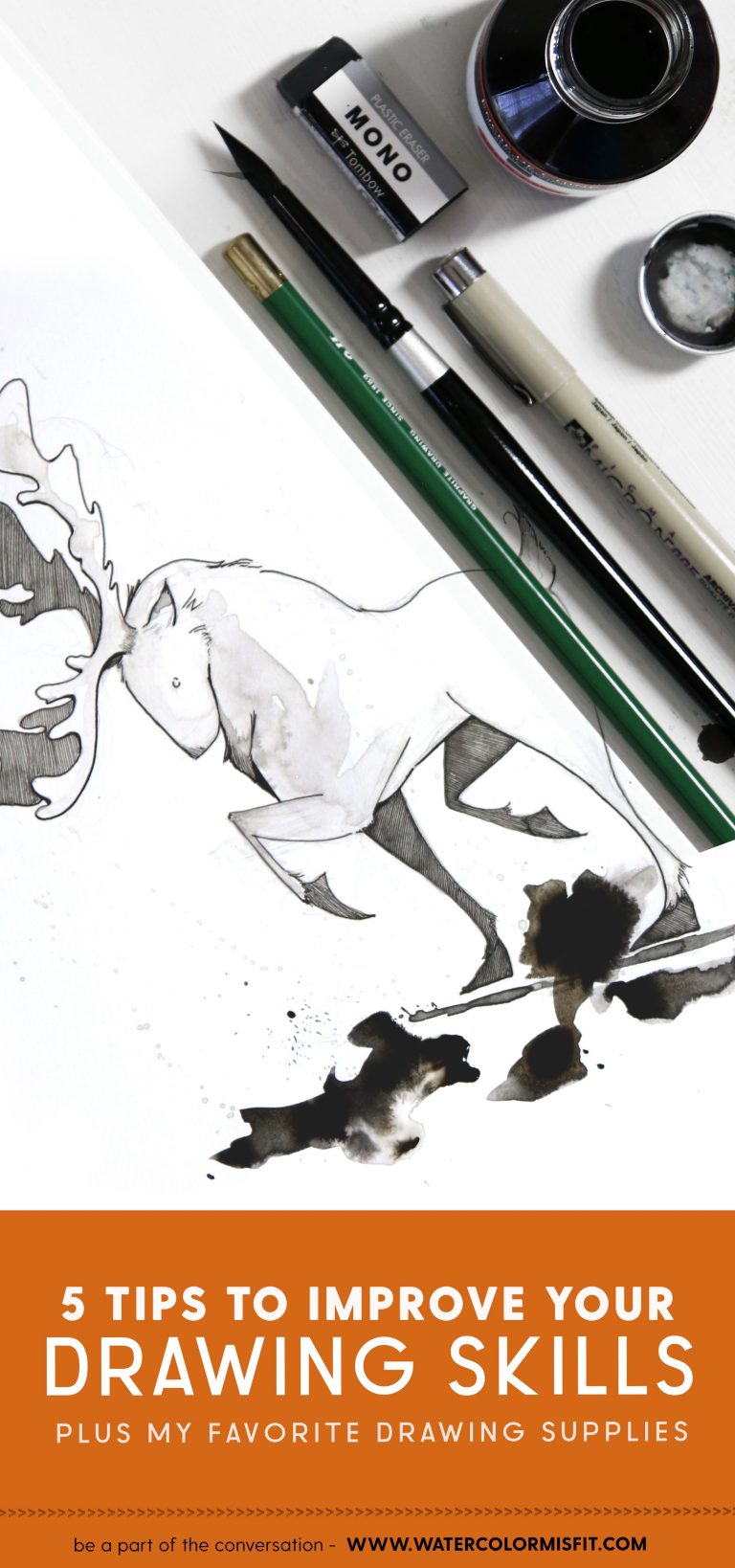 5 Drawing Tips to Improve Your Art – Watercolor Misfit