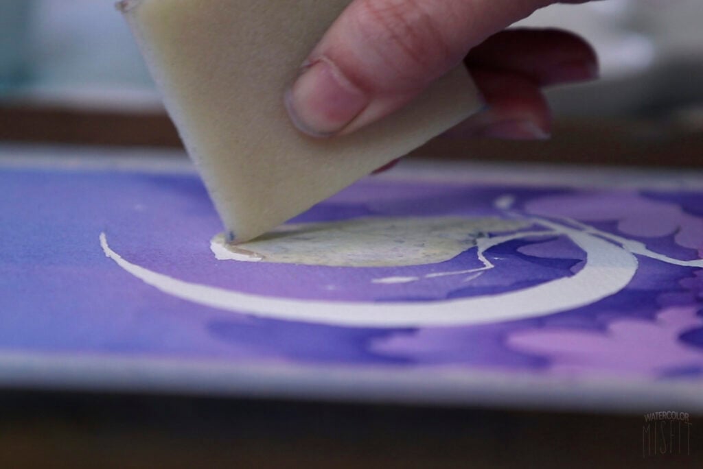 How to use masking fluid in watercolour painting