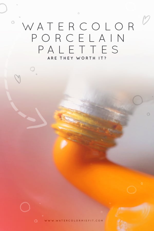 A Small Porcelain Palette for Watercolor [An Affordable Palette